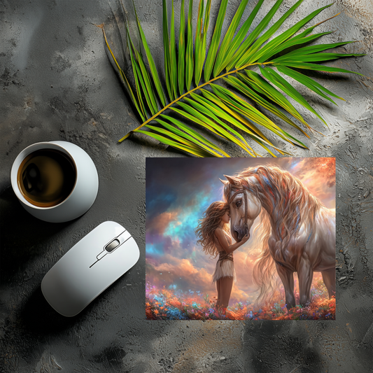 Mousepad White Horse