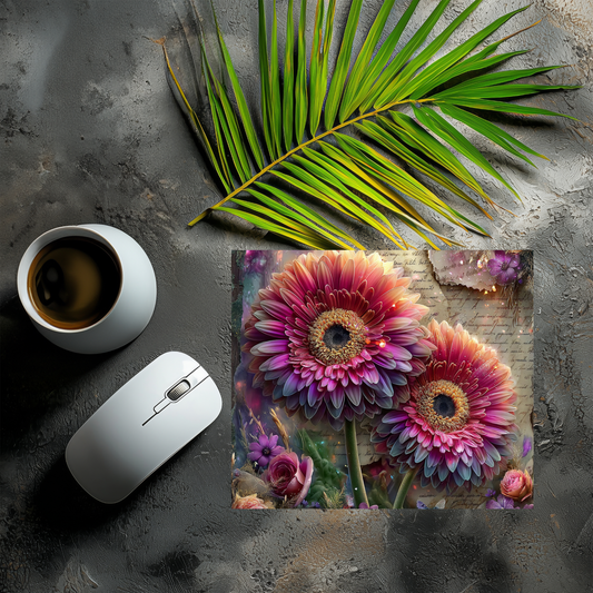 Mousepad pink Flowers