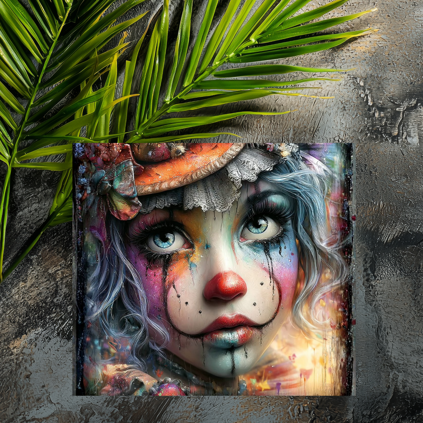 Mousepad traurige Clowns - Frau