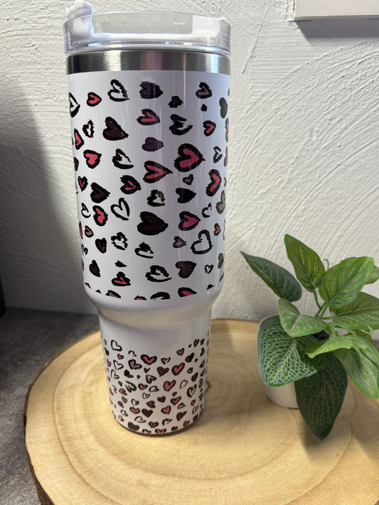 40 oz Tumbler Herzen