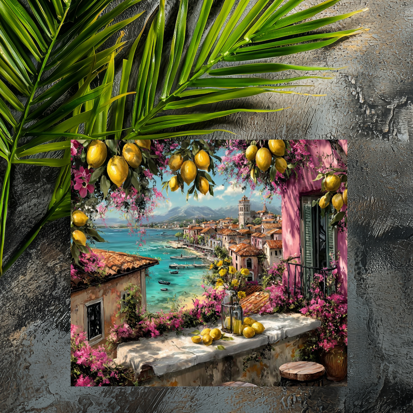 Mousepad Zitronen - Städtchen