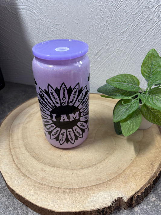 Trinkglas 16oz I AM