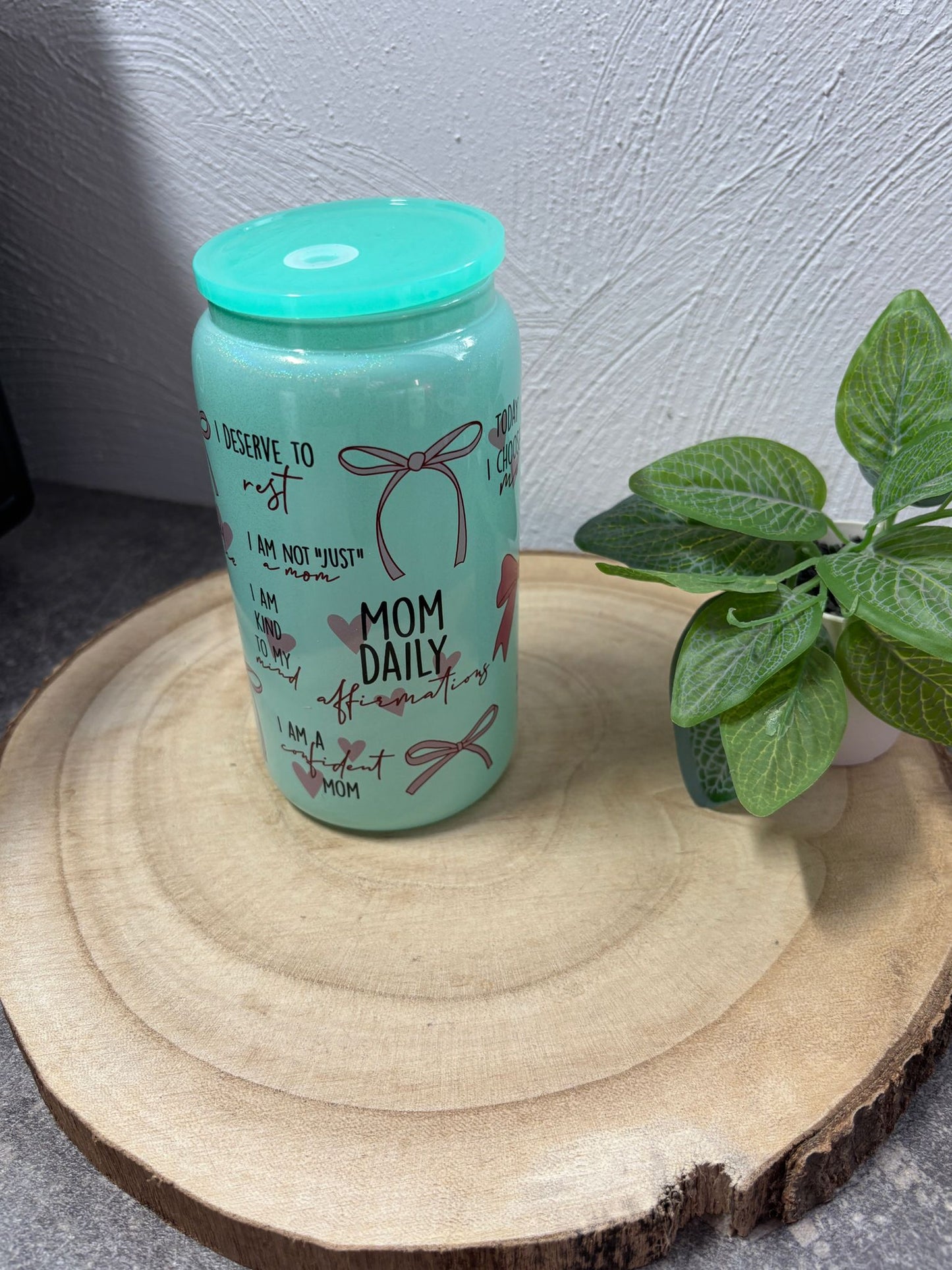 Trinkglas 16oz Mom