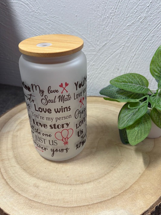 Trinkglas 16oz Sprüche