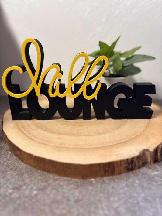 Schriftzug Chill - Lounge