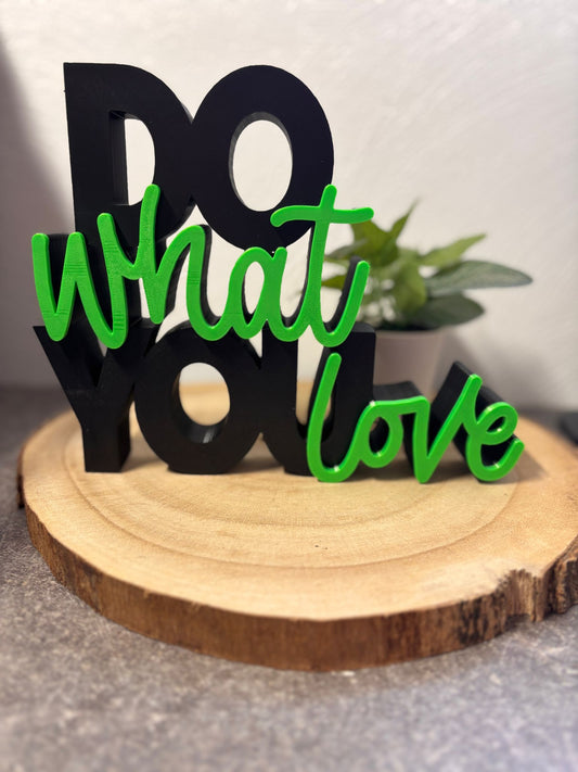 Schriftzug Do what you love