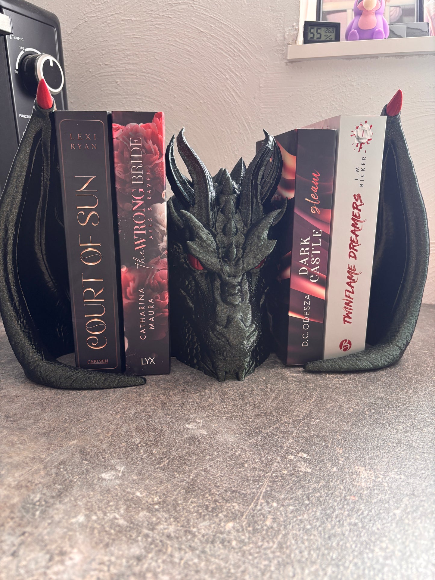 Drachen Bücherstütze