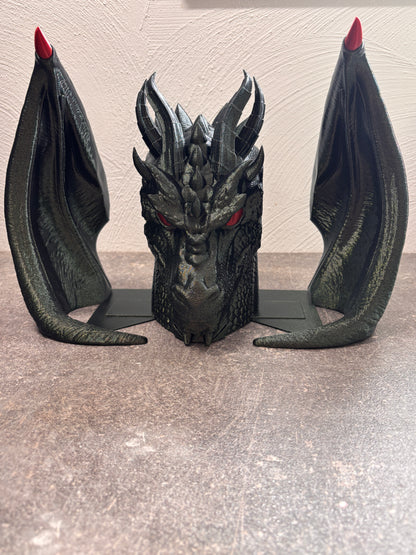 Drachen Bücherstütze