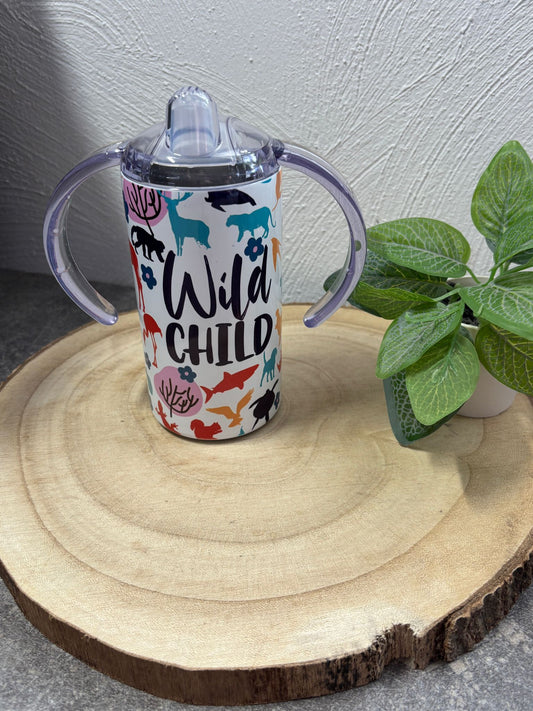 Baby/Kinderflasche mit 2 Deckeln Wild Child