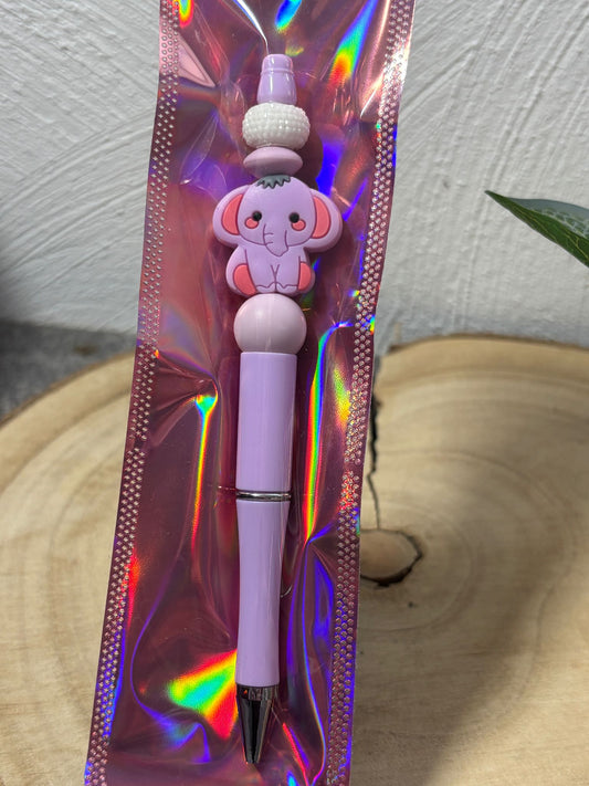 Kugelschreiber Elefant lila