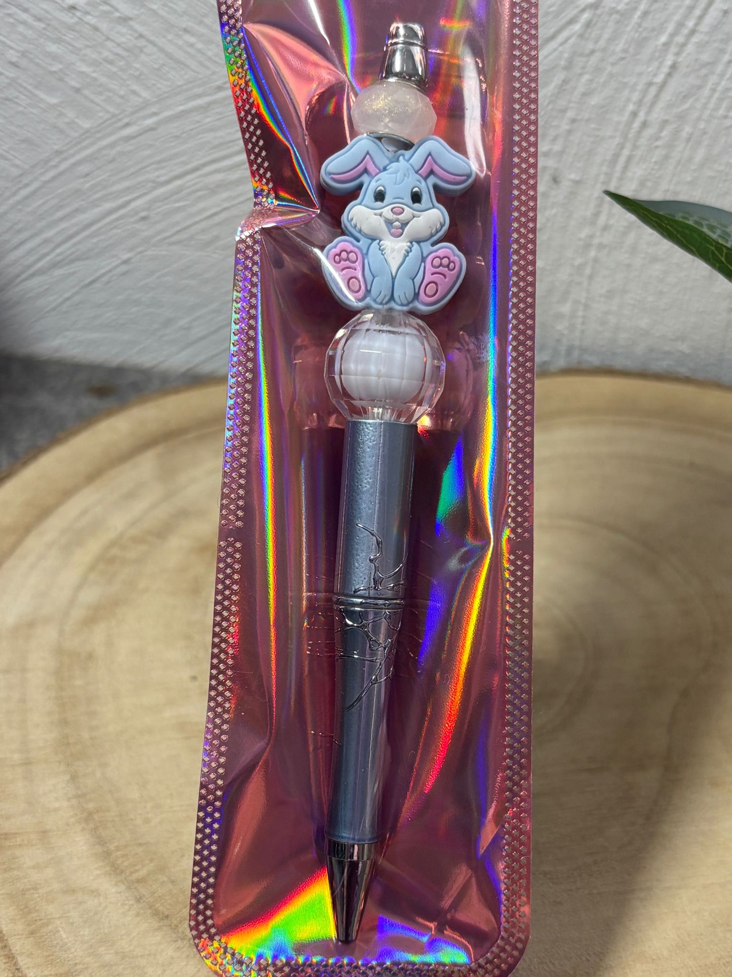 Kugelschreiber Hase blau