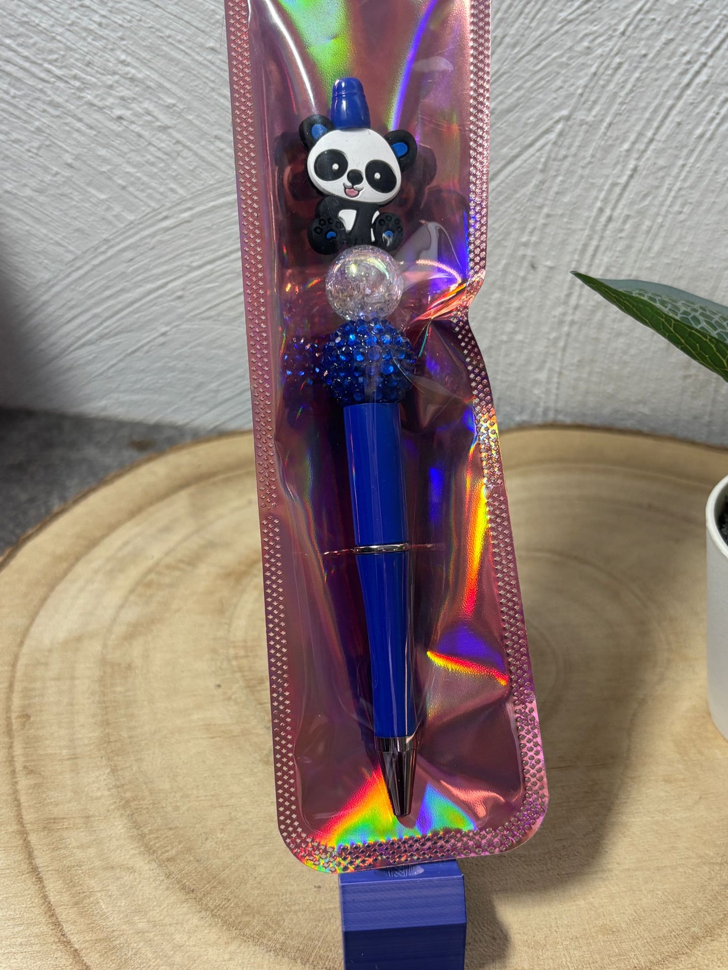 Kugelschreiber Panda blau