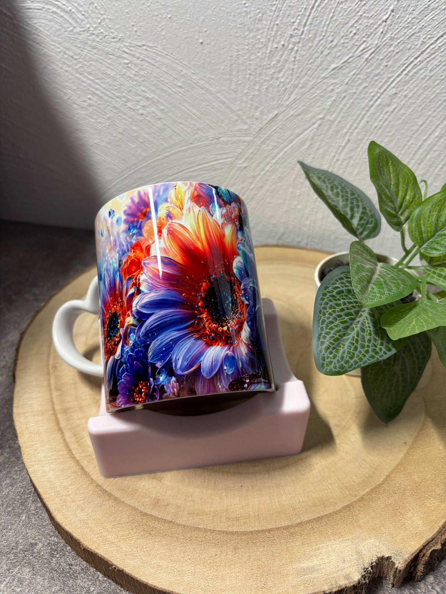 Keramiktasse Blume