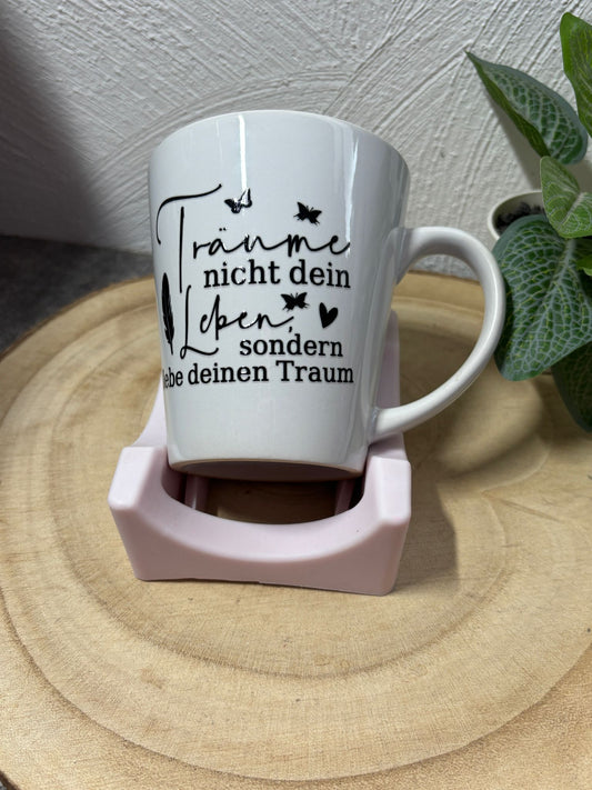 Keramiktasse Träume nicht