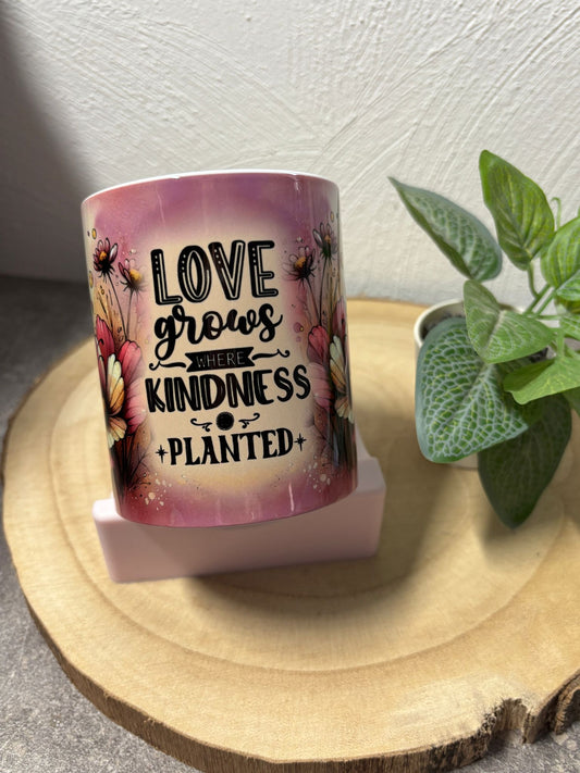 Keramiktasse Love grows