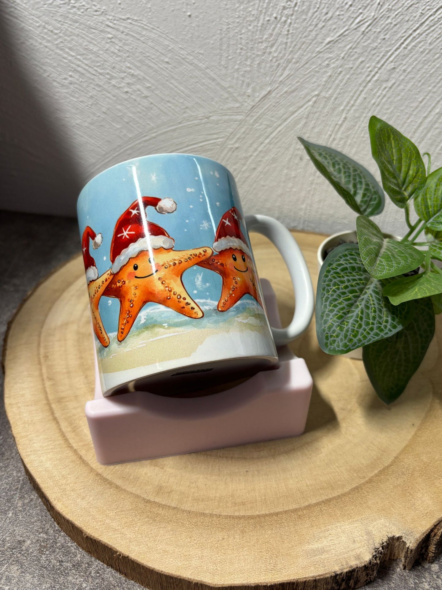 Keramiktasse Seesterne