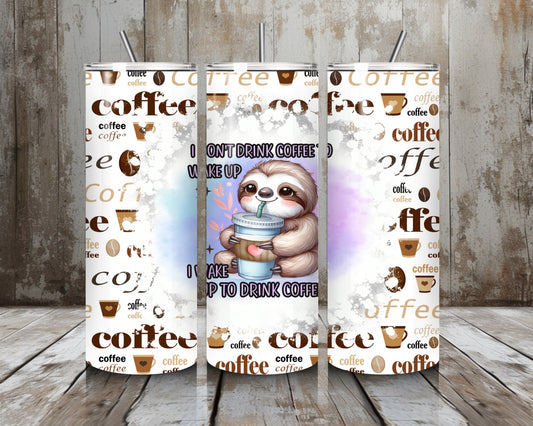 Tumbler Kaffee Faultier