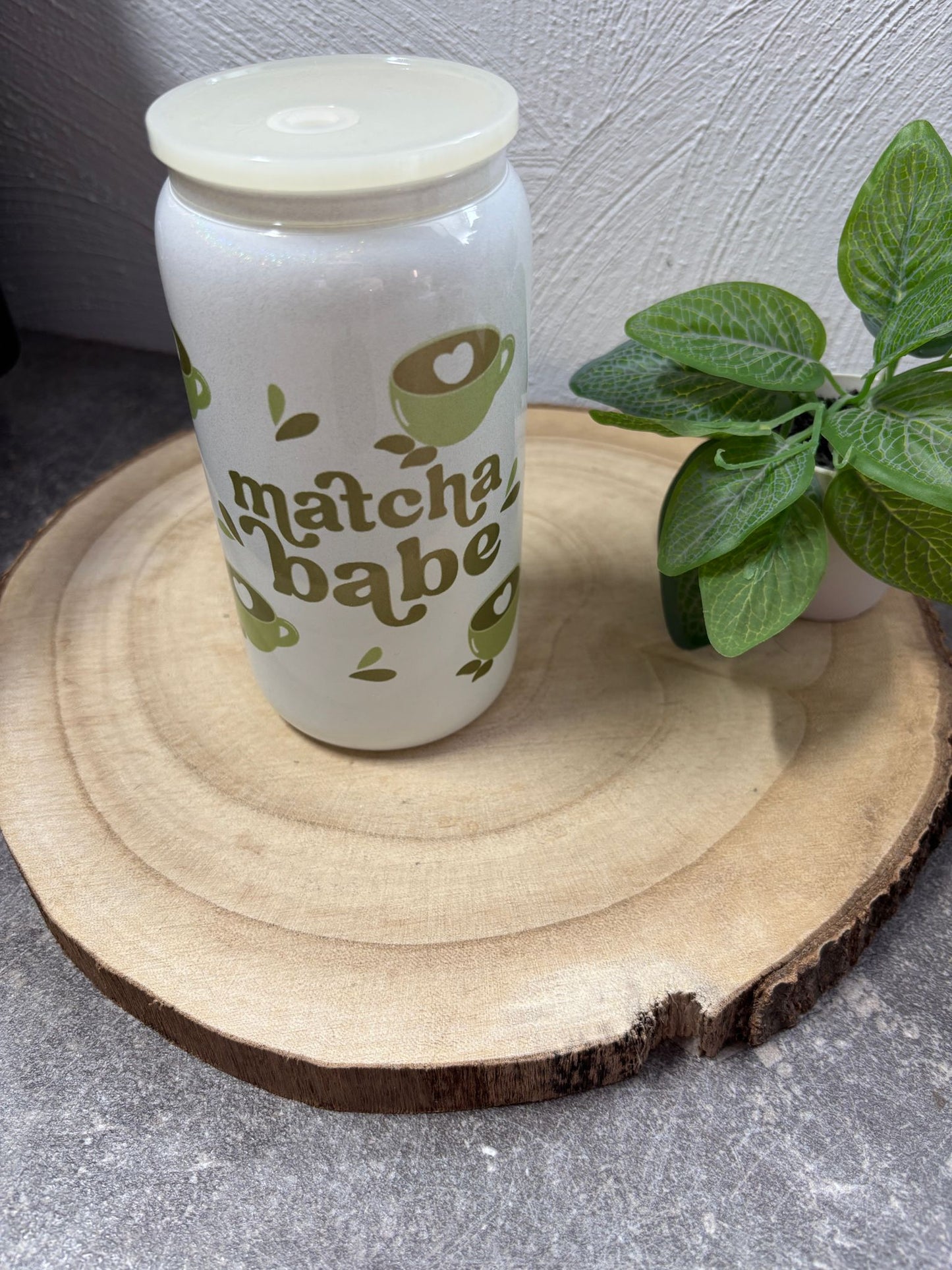 Trinkglas 16oz Matchababe